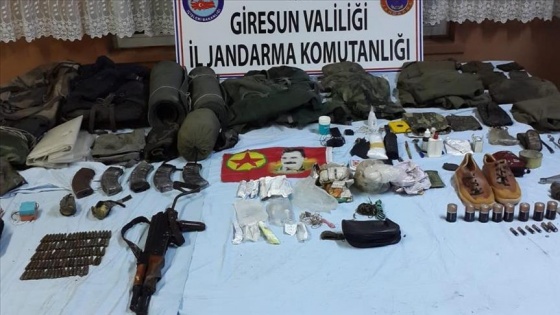 Giresun'daki operasyonda silah ve patlayıcı ele geçirildi