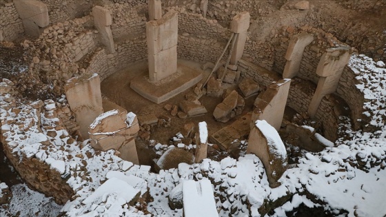 Göbeklitepe kar nedeniyle beyaza büründü