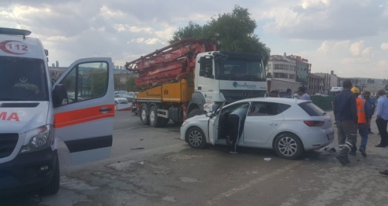 Gölbaşı’nda trafik kazası: 4 yaralı