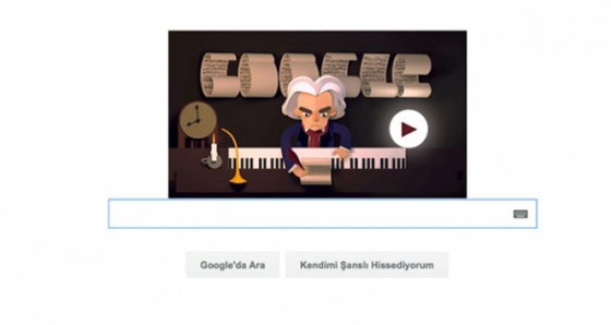 Google'dan Beethoven'a özel 'doodle' Peki, Beethoven kim ki!