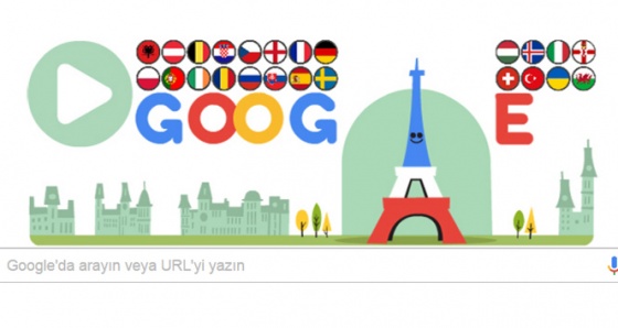 Google'dan Euro 2016 'Doodle'ı