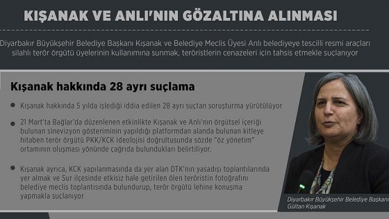 Gültan Kışanak hakkında 28 ayrı suçlama