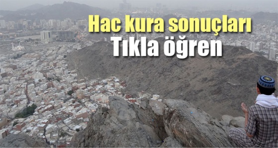 Hac kuraları çekiliş sonuçları | Hac kura sonuçları