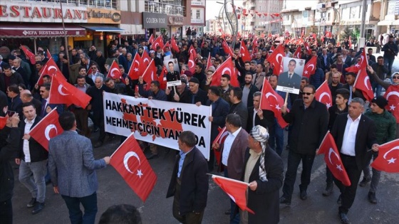 Hakkari'de 'Bahar Kalkanı Harekatı'na destek yürüyüşü