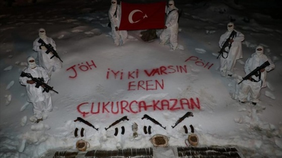 Hakkari'de 'Eren-9 Kazan-Han Yaylası-1' operasyonunda silah ve mühimmat ele geçirildi