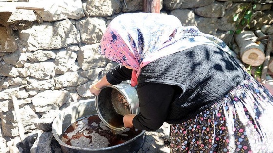 Hasandede üzümünün pekmeze yolculuğu