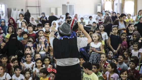 Hatay'da Suriyeli çocuklar için eğlence programı