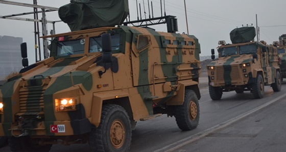 Hatay’dan Şanlıurfa sınırına askeri mühimmat ve askeri araç sevkiyatı