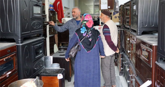 Havalar soğudu, soba satıcılarının yüzü güldü