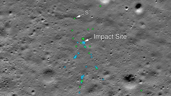 Hindistan'ın Ay yüzeyindeki kayıp modülü Vikram'ın enkazı bulundu
