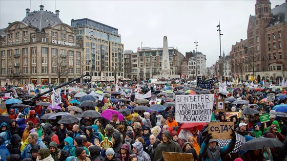 Hollanda'da iklim protestosu