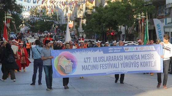 'Hoşgeldin Mesir Festivali' kortej yürüyüşü yapıldı