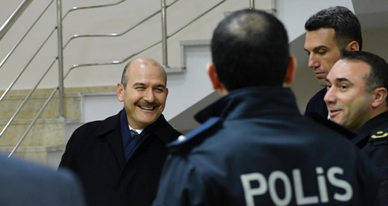 İçişleri Bakanı Soylu’dan Polis Merkezi Amirliğine ziyaret