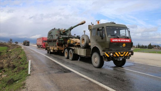 İdlib'deki gözlem noktalarına obüs takviyesi yapıldı