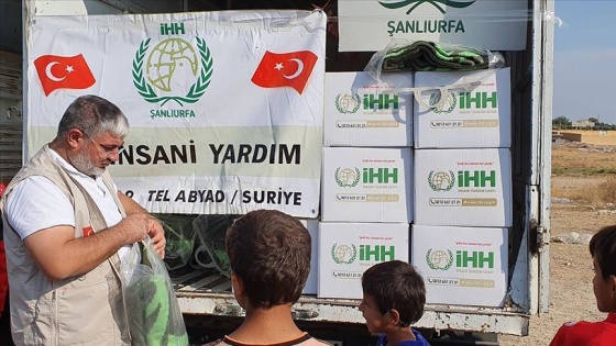 İHH'den terörden arındırılan Tel Abyad'daki sivillere insani yardım