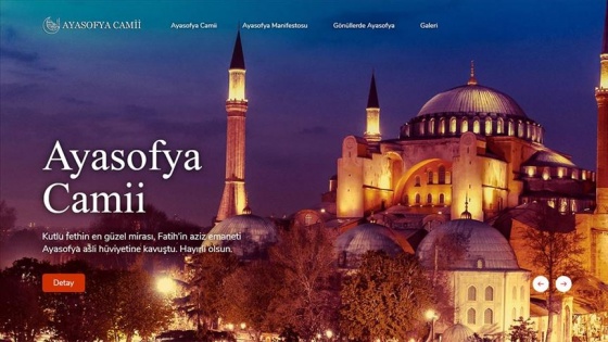 İletişim Başkanlığından Ayasofya-i Kebir Camii kitabı ve internet sitesi