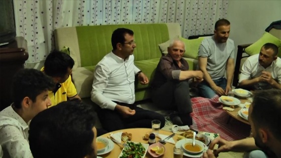 İmamoğlu, iftarını Kılıçalp ailesinin evinde açtı