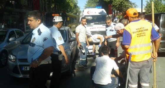 İnönü Caddesi’nde kaza: 1 yaralı