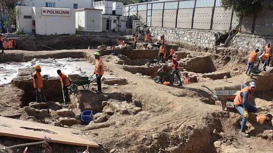 İnşaat kazısında Geç Roma dönemine ait mekanlar bulundu