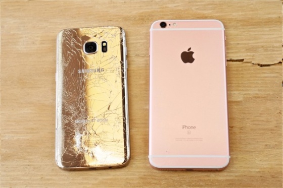 iPhone 6S Plus ile S7 Edge düşme testinde kapıştı