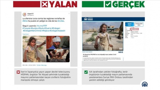 İran televizyonu 'YPG/PKK'nın tuzakladığı mayını' harekat aleyhine çarpıttı