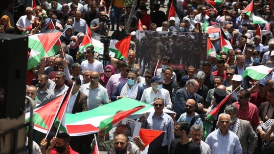 İsrail'in 'ilhak' planı Batı Şeria'da protesto edildi