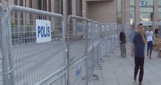 İstanbul Adalet Sarayı'nda polis kuş uçurtmuyor