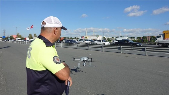 İstanbul'da drone ile trafik denetimleri