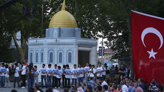 İstanbul'da İsrail protestosu