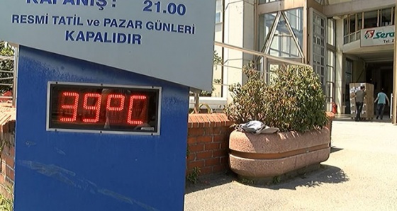 İstanbul’da termometreler '39' dereceyi gösterdi