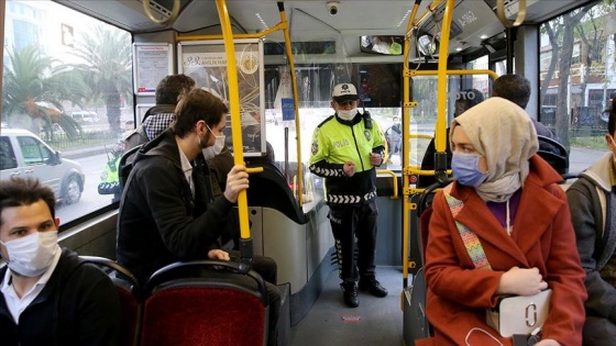 İstanbul'da toplu taşıma araçlarında Kovid-19 denetimi