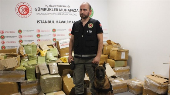 İstanbul Havalimanı kargo terminalinde 1 ton 745 kilogram uyuşturucu ele geçirildi