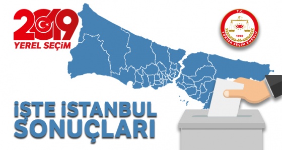 İstanbul Yerel Seçim Sonuçları! 31 Mart 2019 İstanbul İlçe Yerel Seçim Sonuçları oy oranları !