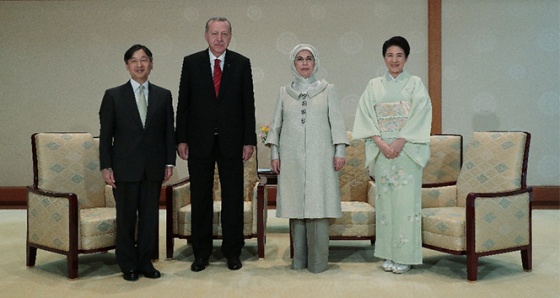 Japonya İmparatoru Naruhito ile görüştü