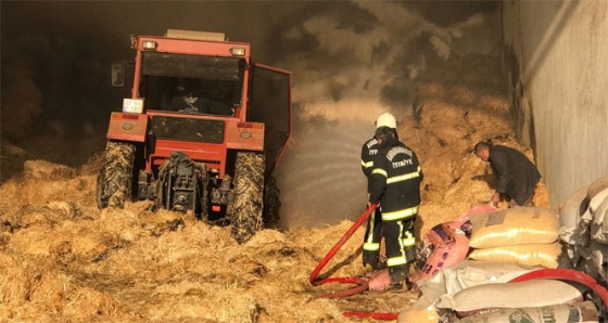 Kahramanmaraş’ta besi çiftliğinde yangın