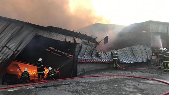 Kahramanmaraş'ta fabrika yangını