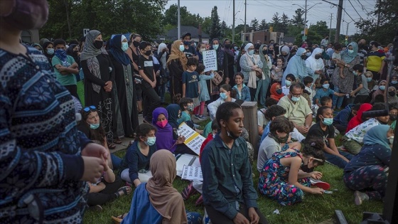 Kanada'daki saldırıda hayatını kaybeden aile için anma töreni