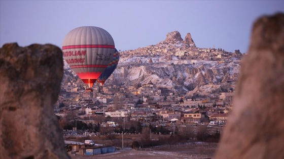 Kapadokya'yı 2020'nin ilk ayında 159 bin turist ziyaret etti