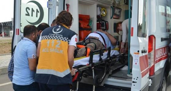 Karaman’da otomobilin çarptığı engelli yaralandı
