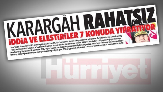 'Karargah rahatsız' İstanbul Cumhuriyet Başsavcılığınca soruşturulacak