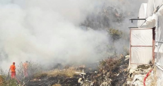 Kaş'taki orman yangın kısmen kontrol altına alındı