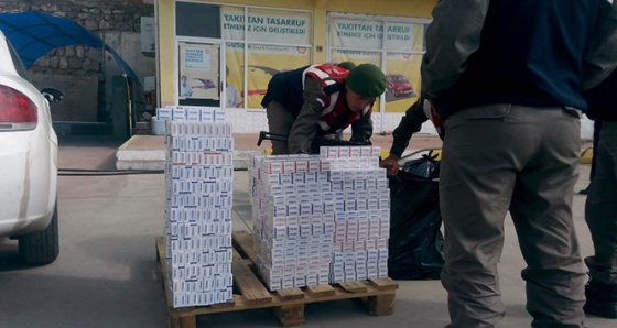 Kastamonu'da 2 bin 750 kaçak sigara yakaladı
