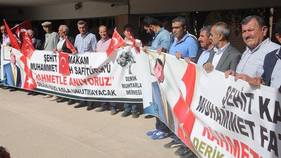Kaymakam Safitürk'ü şehit eden saldırganlar protesto edildi
