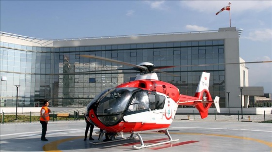 Kayseri Şehir Hastanesi'nde hava ambulans hizmeti