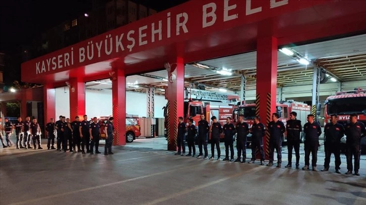 Kayseri'den Mersin'deki orman yangınıyla mücadeleye destek