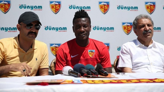 Kayserispor Gyan ile sözleşme imzaladı