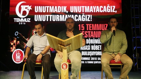 Keçiören'de vatandaşlardan demokrasi nöbeti