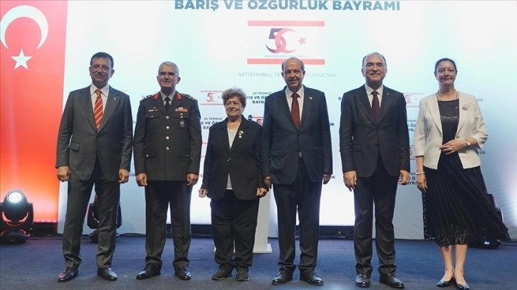 Kıbrıs Barış Harekatı'nın 50. yılı dolayısıyla İstanbul'da resepsiyon düzenlendi