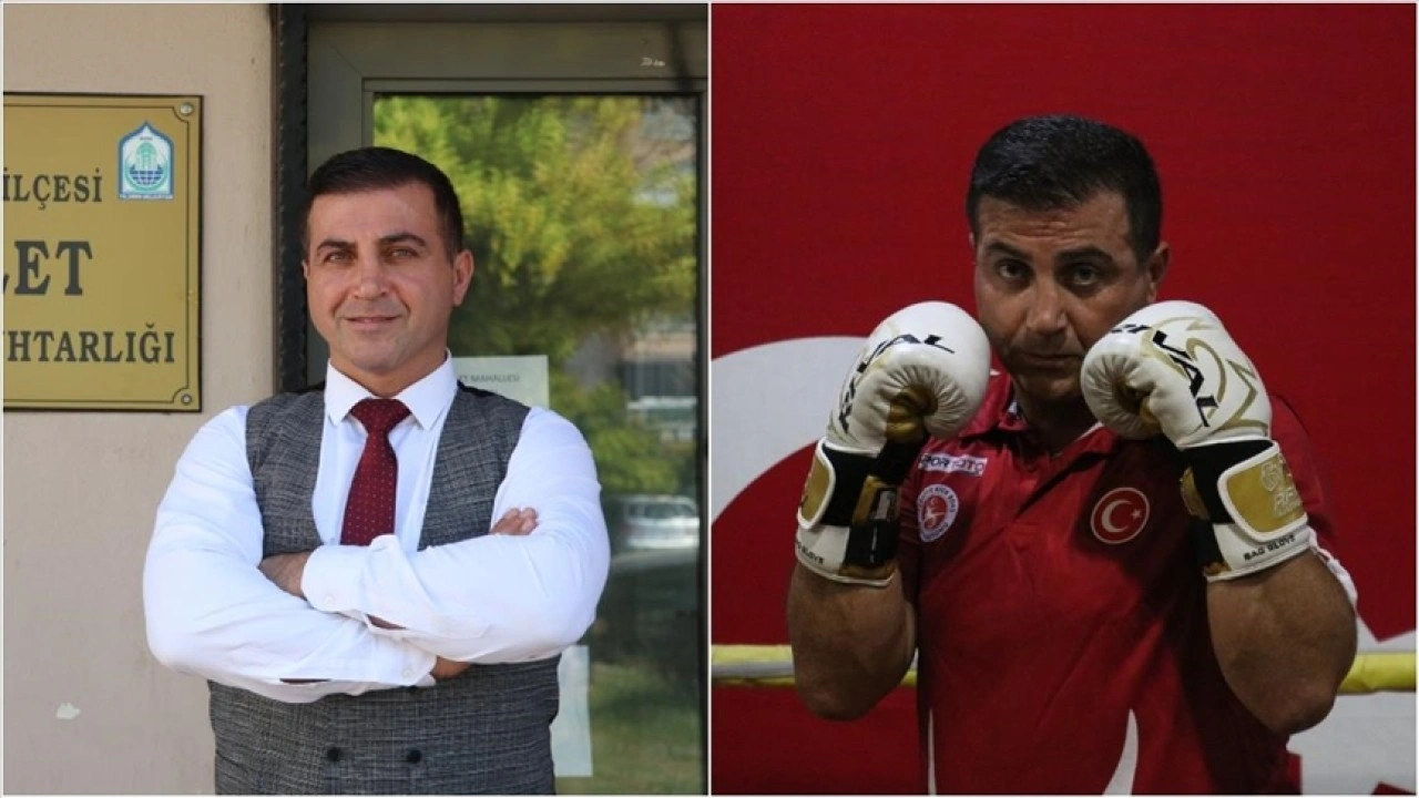 Kick boksçu muhtar gündüz mahallesine hizmet ediyor, akşamları sporcu yetiştiriyor