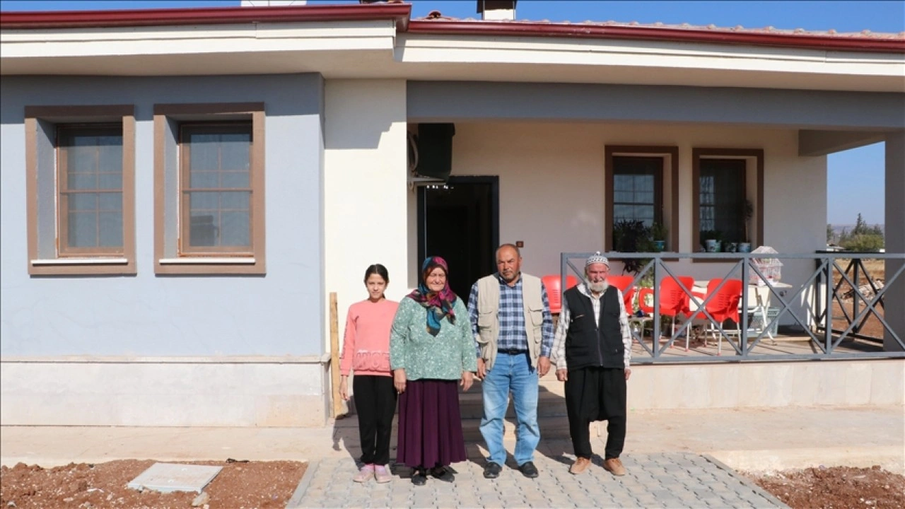 Kilis'te depremin ardından inşa edilen köy evlerinde hayat başladı